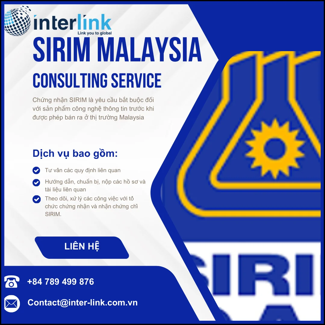 Chứng nhận SIRIM Malaysia
