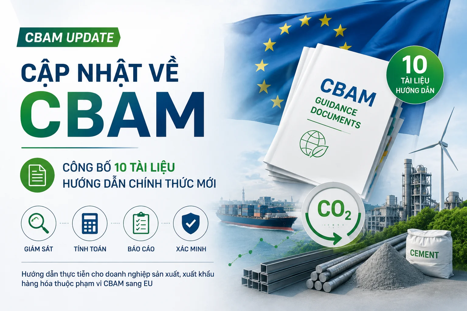 Cập nhật về CBAM: Công bố 10 tài liệu hướng dẫn chính thức mới