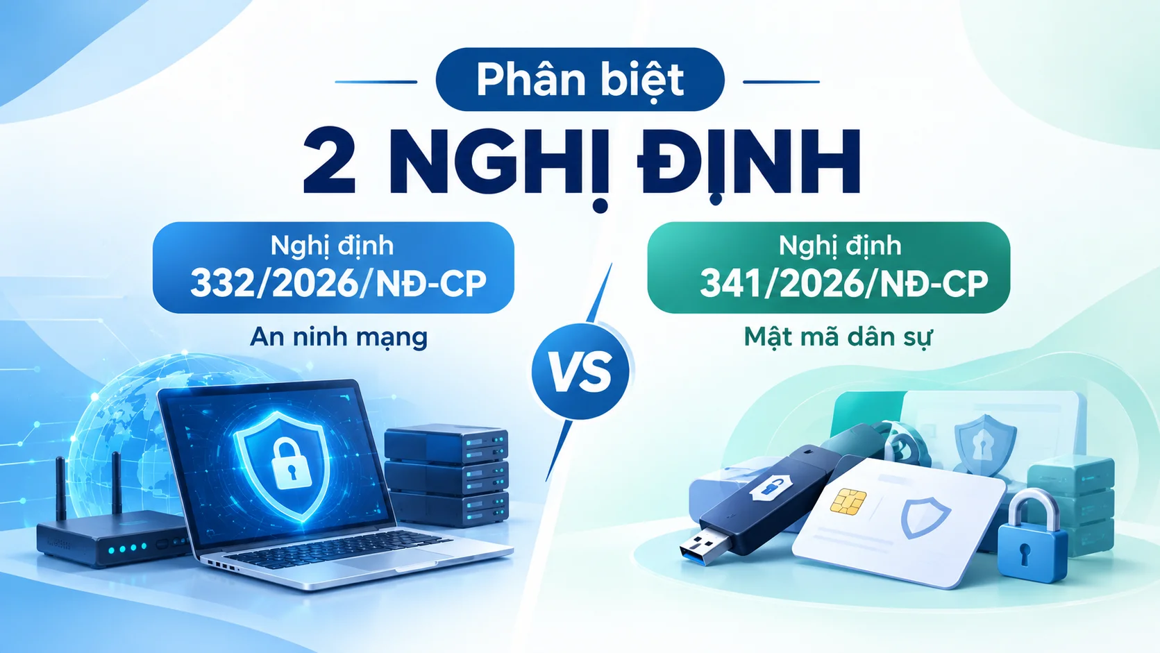 Nghị định 332/2026/NĐ-CP và 341/2026/NĐ-CP: Doanh nghiệp cần phân biệt sản phẩm an ninh mạng và mật mã dân sự