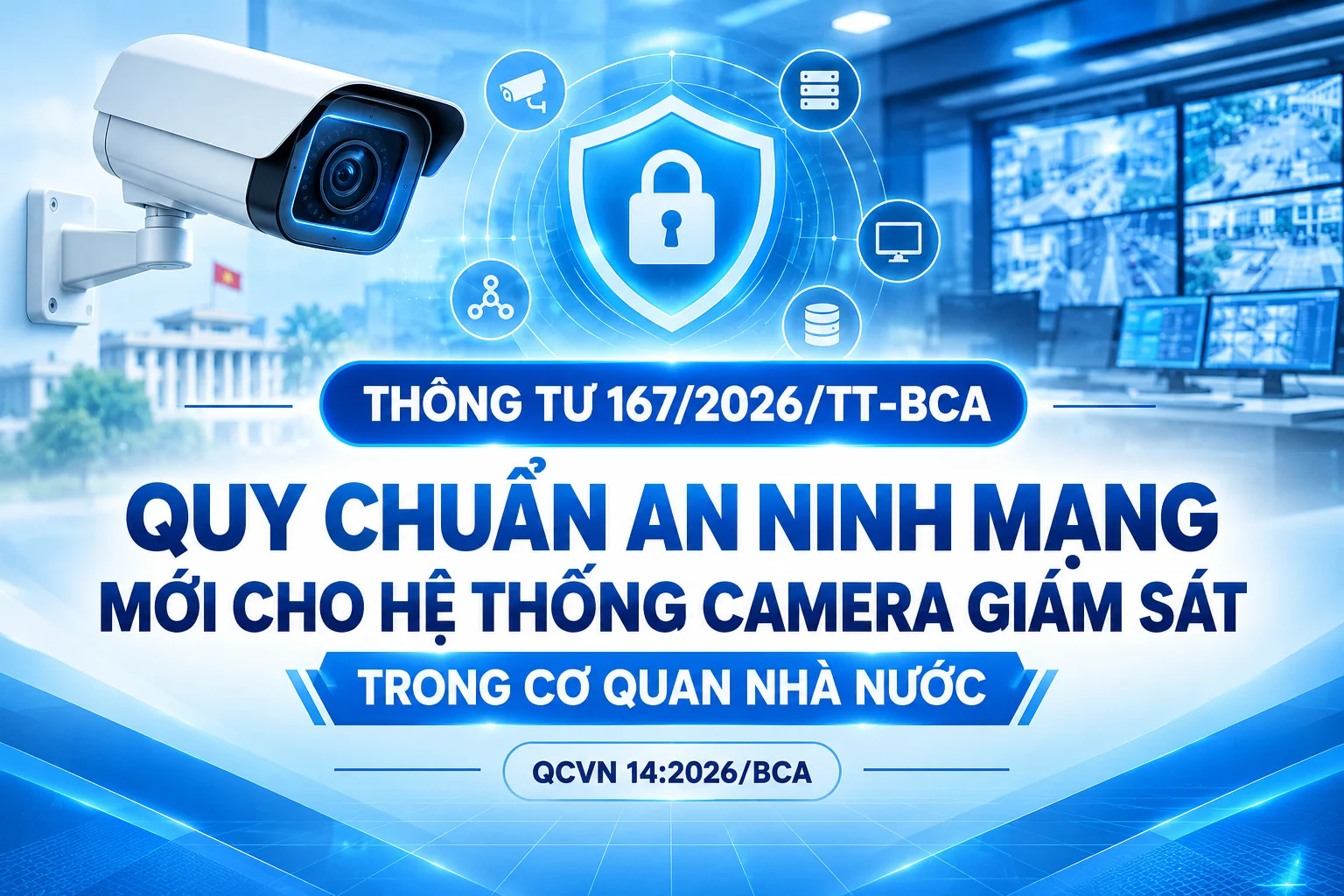 Thông tư 167/2026/TT-BCA: Quy chuẩn an ninh mạng mới cho hệ thống camera giám sát trong cơ quan nhà nước